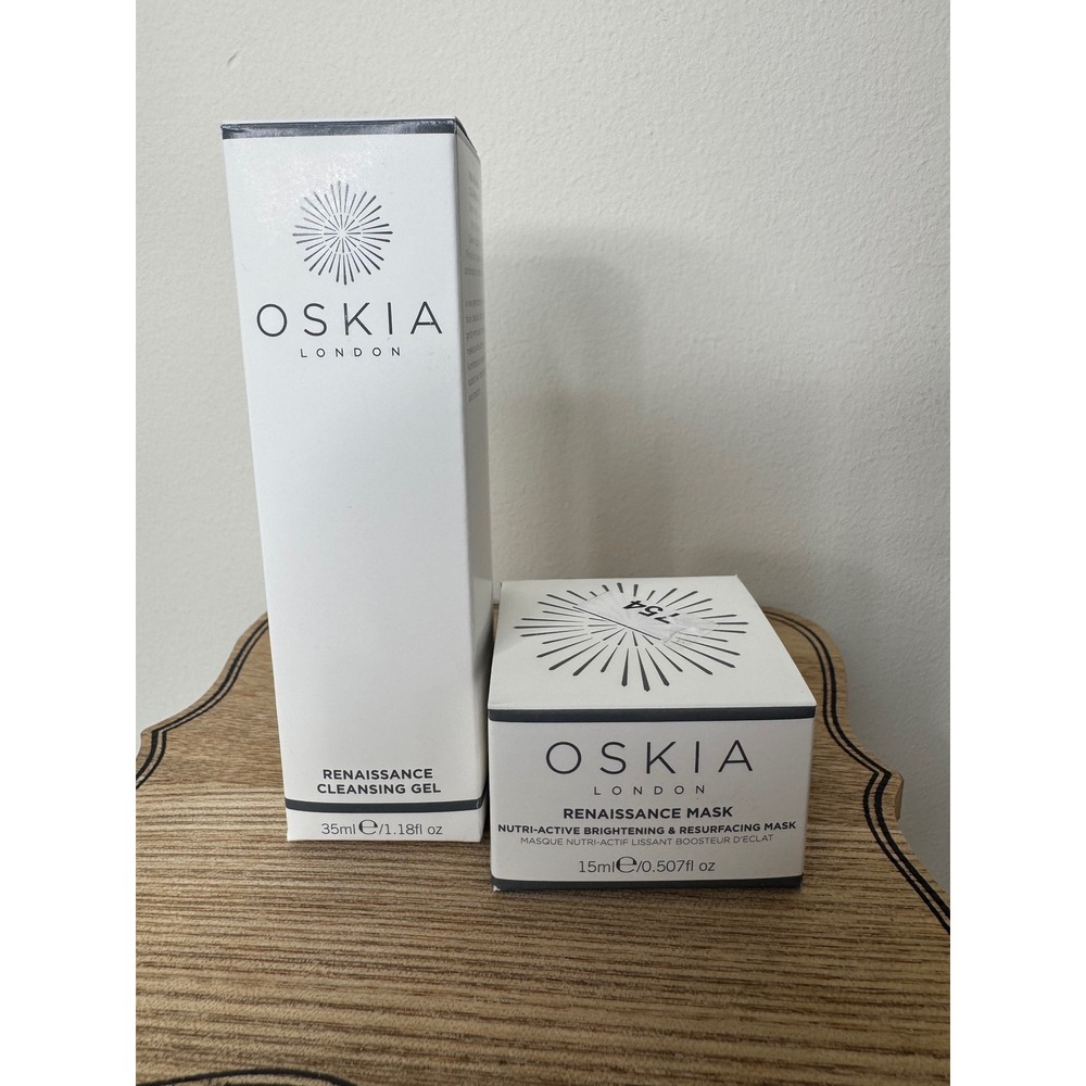 Oskia London Renaissance Cleansing Gel 35ml and Renaissance Mask 15ml Duo Travel